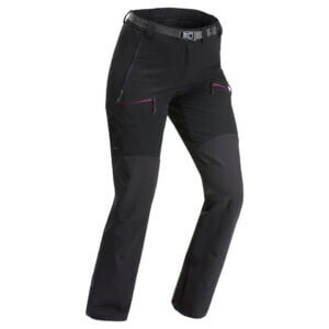 Pantalon hidrofob de trekking la munte pentru femei, Forclaz MT900