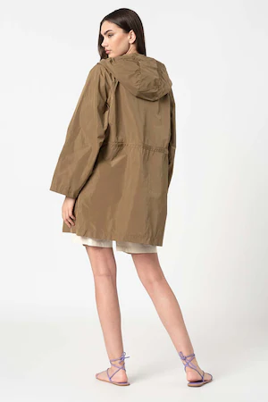 Trendyol Jacheta parka cu gluga si maneci raglan