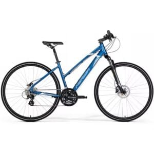 Imaginea prezintă bicicleta Merida Crossway Femei Aluminiu 28 Albastru