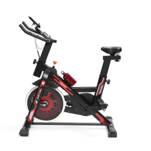 Bicicleta de spinning TECHFIT SBK1500 cu sistem de volantă 13 Kg și suport pentru telefon