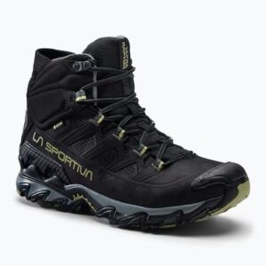 Pantofi trekking La Sportiva Ultra Raptor II Mid Leather GTX negru-verde