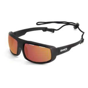 Ochelari de soare sport Sinner Apollo pentru activități nautice, unisex, negri