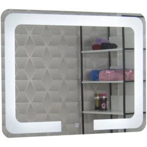 Oglindă LED pentru baie 80x60 cu întrerupător touch