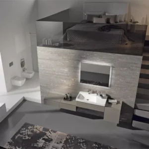 Oglindă LED dreptunghiulară pentru baie, dimensiuni 90x71 cm