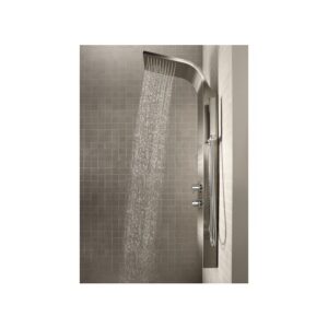 Panou de duș cu hidromasaj Roca Essential, montat pe perete