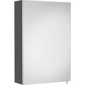 Dulap de baie suspendat alb lucios cu oglindă