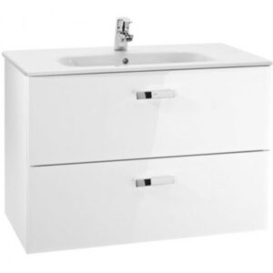 Set mobilier baie Roca Victoria Basic, alb, 100x46xH57 cm