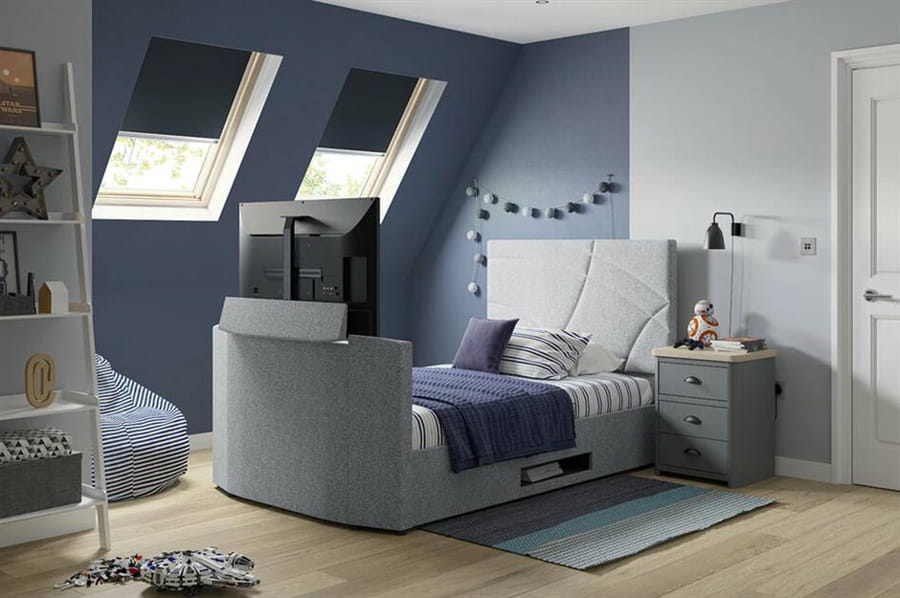 Pat modern pentru copii cu televizor integrat