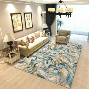 Covor cu print digital 3D pentru dormitor, 160x230 cm, antiderapant.