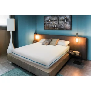 Saltea ortopedică cu spumă de memorie și sistem de aerisire pentru un somn sănătos și confortabil.