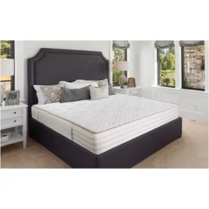 Saltea ortopedică cu arcuri individuale și spumă cu memorie, oferind 7 zone de confort.