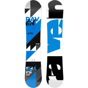 Placă snowboard Raven Shape, 161W cm, pentru freestyle și all-mountain