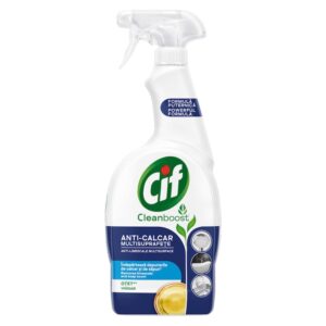 Spray anticalcar Cif 750ml pentru curățarea calcarului și a murdăriei din baie