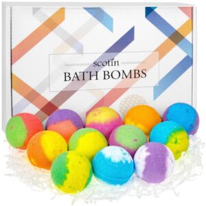 Set de 12 bile de baie efervescente FizioTab® cu arome și culori diferite