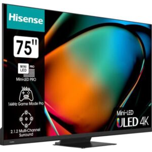 Televizor Hisense Mini-LED 75 inch pentru gaming cu 144Hz și tehnologie ULED 4K