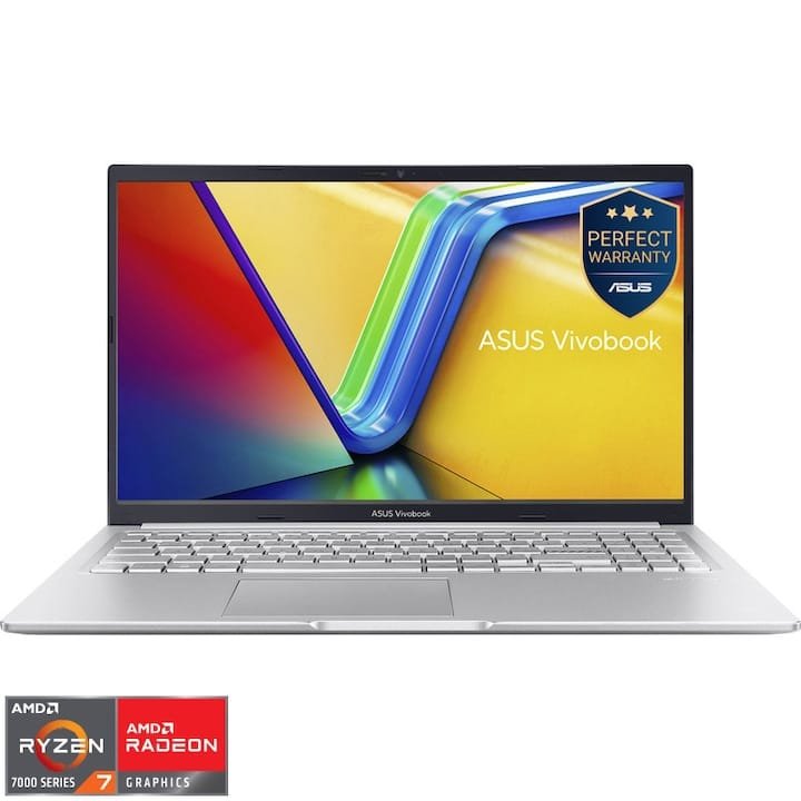 ASUS Vivobook 15 M1502YA cu Ryzen 7 7730U, laptop pentru studenți tehnici