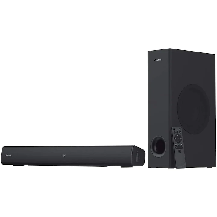 Soundbar Creative Stage V2 cu subwoofer și conectivitate Bluetooth