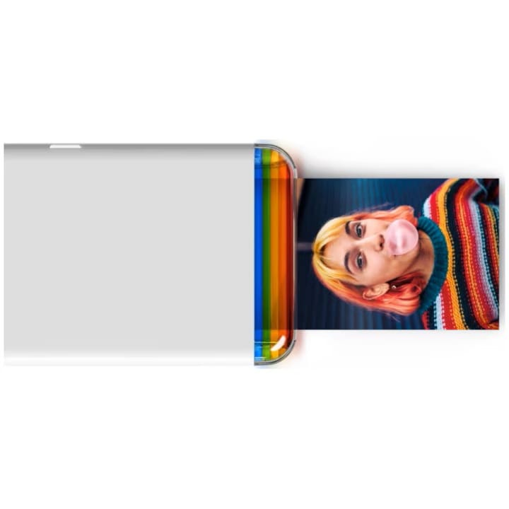 Imprimantă foto portabilă cu fotografie imprimată.