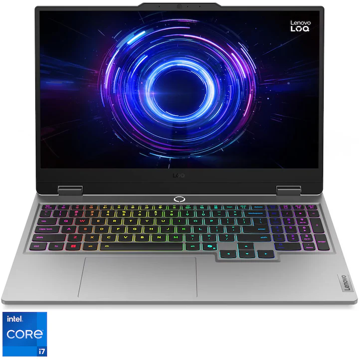 Laptop gaming Lenovo LOQ 15IRX10 cu procesor i7-14700HX si placa video RTX 5060 8GB