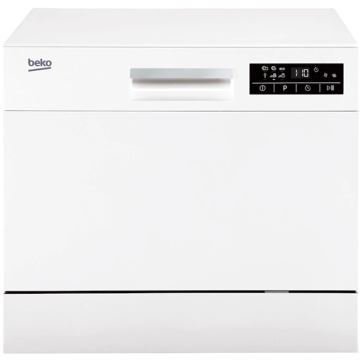 Mașină de spălat vase compactă Beko DTC36610W cu 6 programe, albă