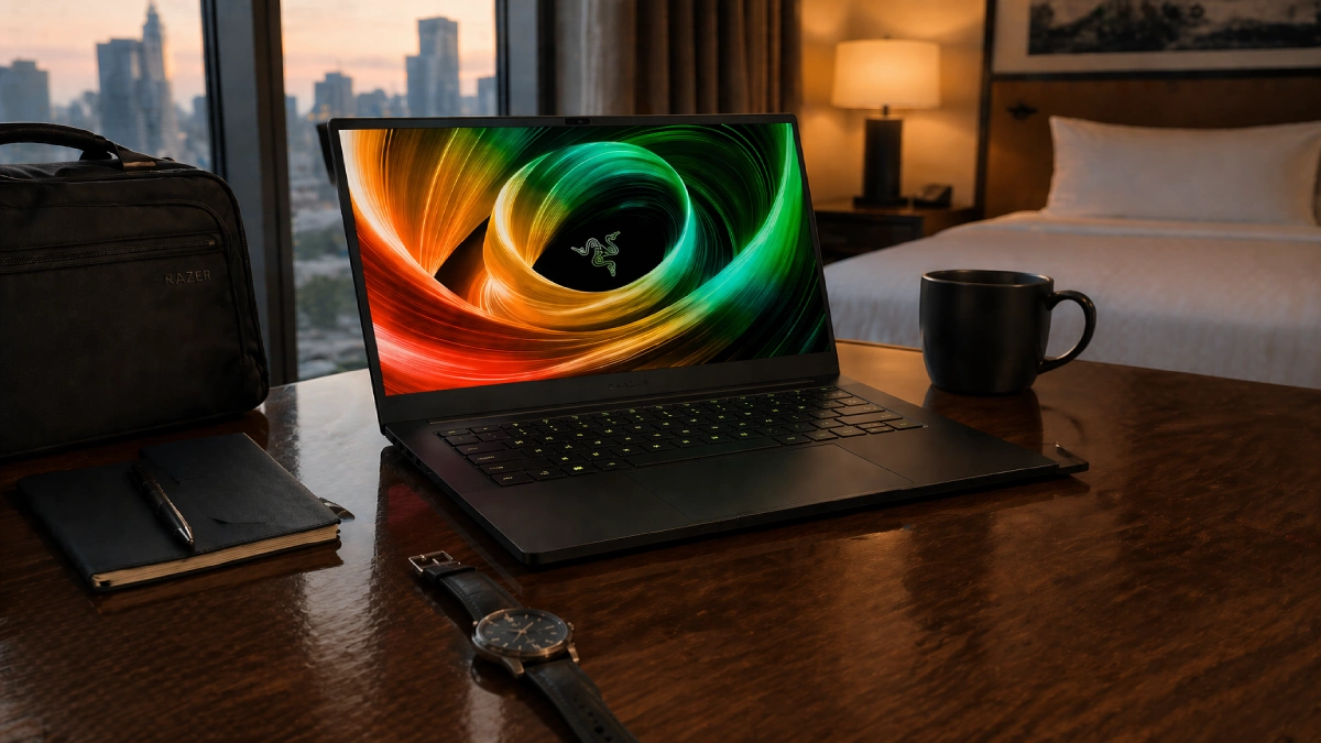Laptop gaming Razer Blade 14 2025 cu ecran OLED 3K 120Hz si RTX 5070, design subtire aluminiu