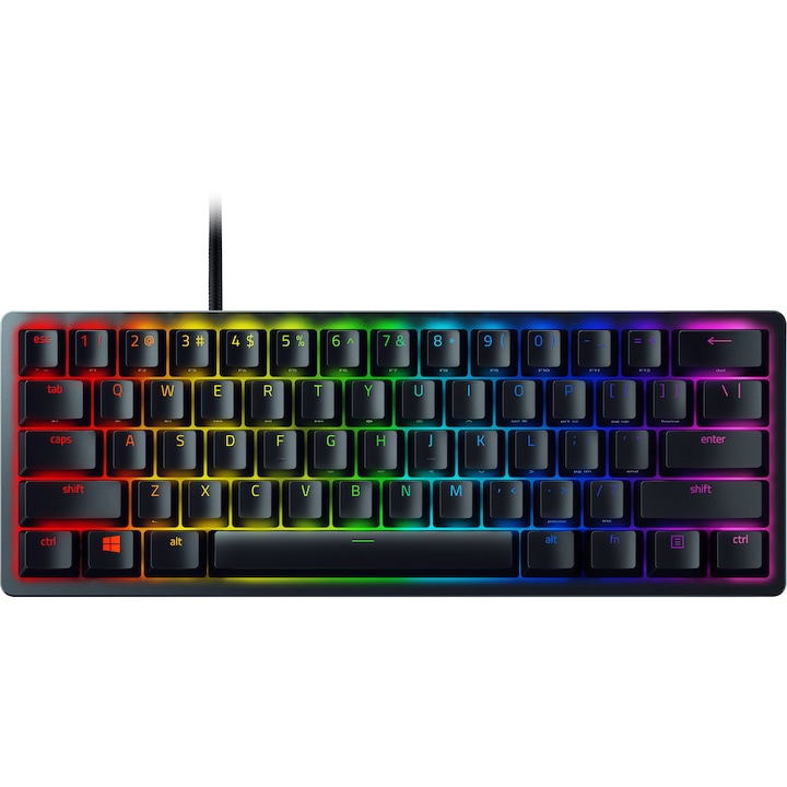 Tastatură mecanică Razer Huntsman Mini cu iluminare RGB și switch-uri optice