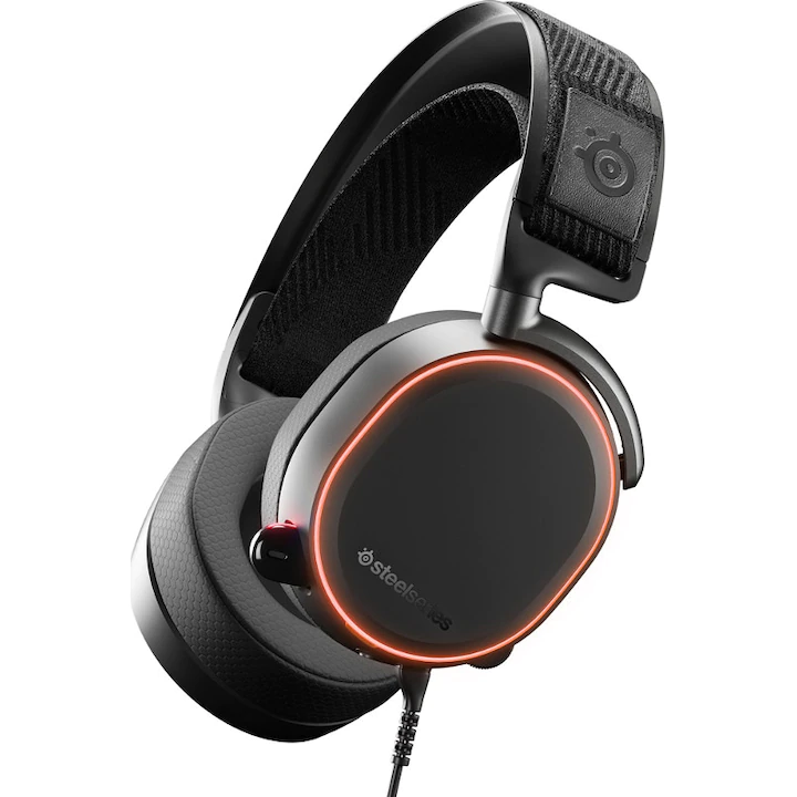 Căști gaming SteelSeries Arctis Pro – sunet clar și confort excepțional.