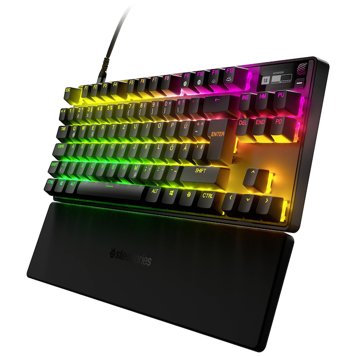 Tastatură mecanică gaming TKL cu switch-uri OmniPoint ajustabile