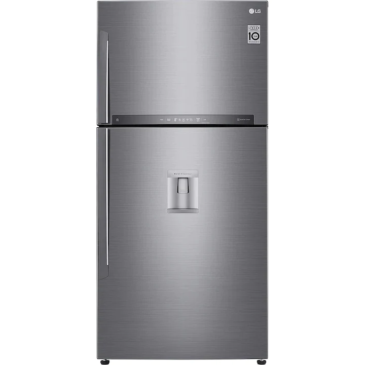 Frigider LG GTF916PZPYD cu dozator apă, design inox