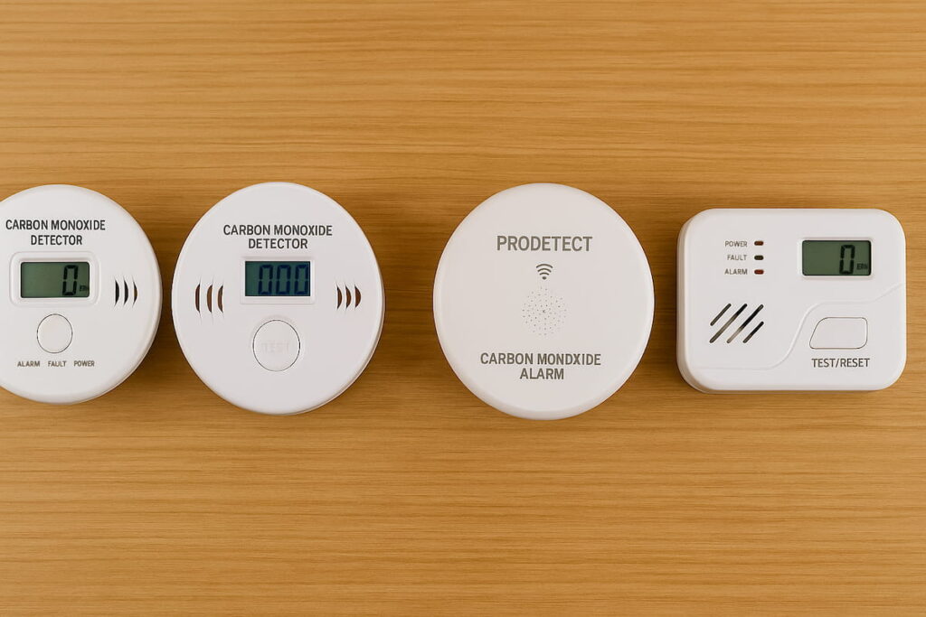 Detectoare moderne de monoxid de carbon cu afișaj LCD și funcții smart