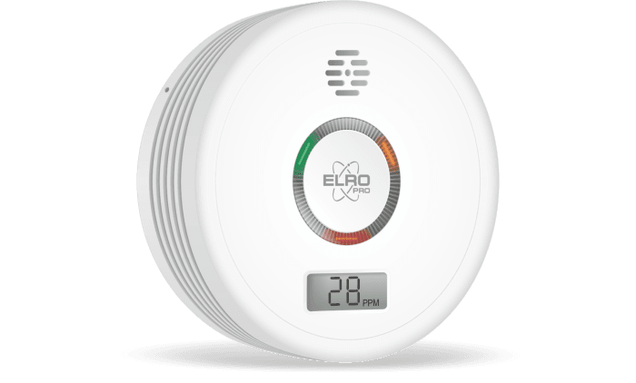 Detector de monoxid de carbon ELRO PRO PK4910 cu afișaj LCD