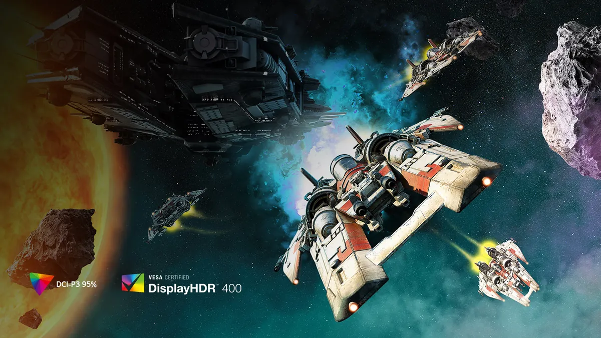 LG UltraGear 27GR93U-B cu suport DisplayHDR 400 și acoperire DCI-P3 95%