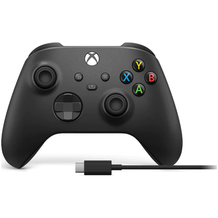 controller Microsoft Xbox Series X Wireless conectat prin cablu USB la PC