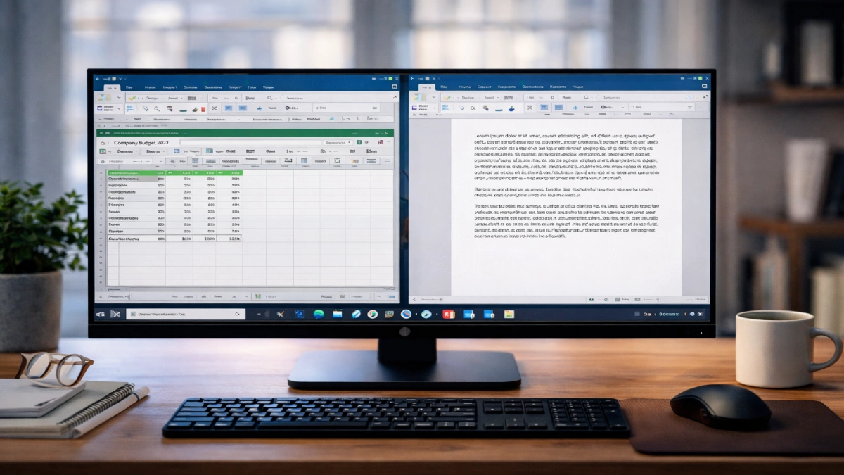 Monitor 4K de 27 de inci cu aplicații office și scalare activă