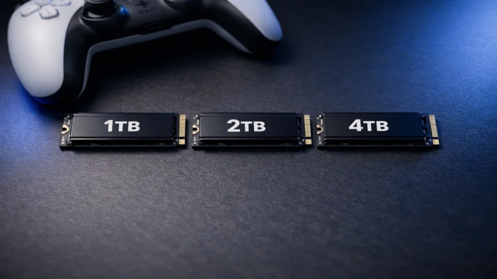 1TB vs 2TB vs 4TB pentru PS5 – cât spațiu ai nevoie real?