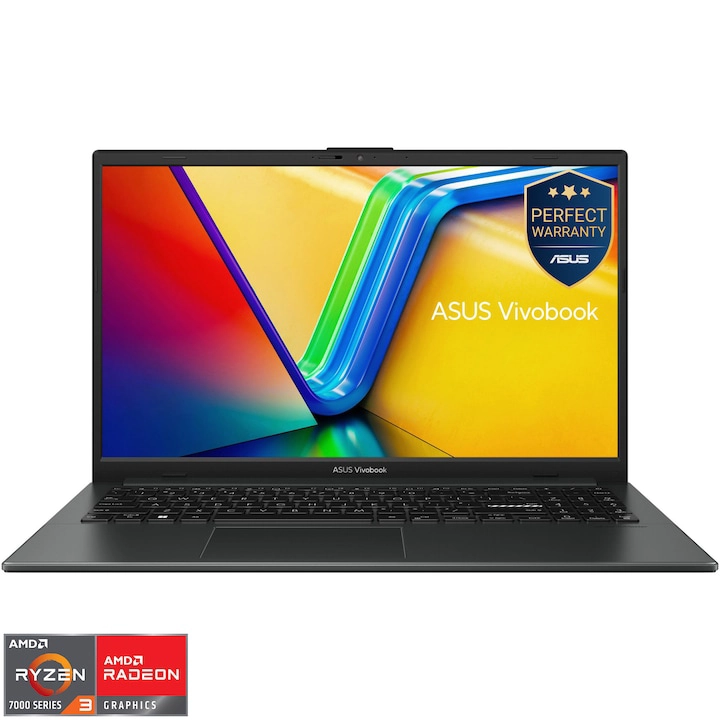 ASUS VivoBook 15 E1504FA laptop ieftin cu AMD Ryzen 3 7320U ecran IPS tastatură iluminată