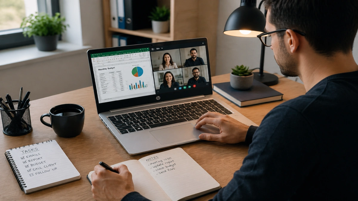 HP 255 G10 laptop AMD Ryzen 5 7530U 16GB 512GB SSD ecran IPS 15.6 inch