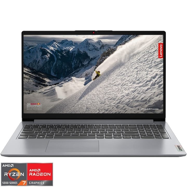 Lenovo IdeaPad 1 15ALC7 laptop cu AMD Ryzen 7 5700U 8GB RAM 512GB SSD