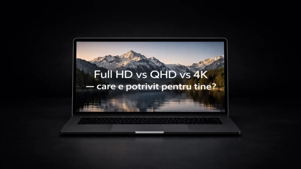 Rezoluție ecran laptop: ce înseamnă, cum o alegi și care e potrivită pentru tine