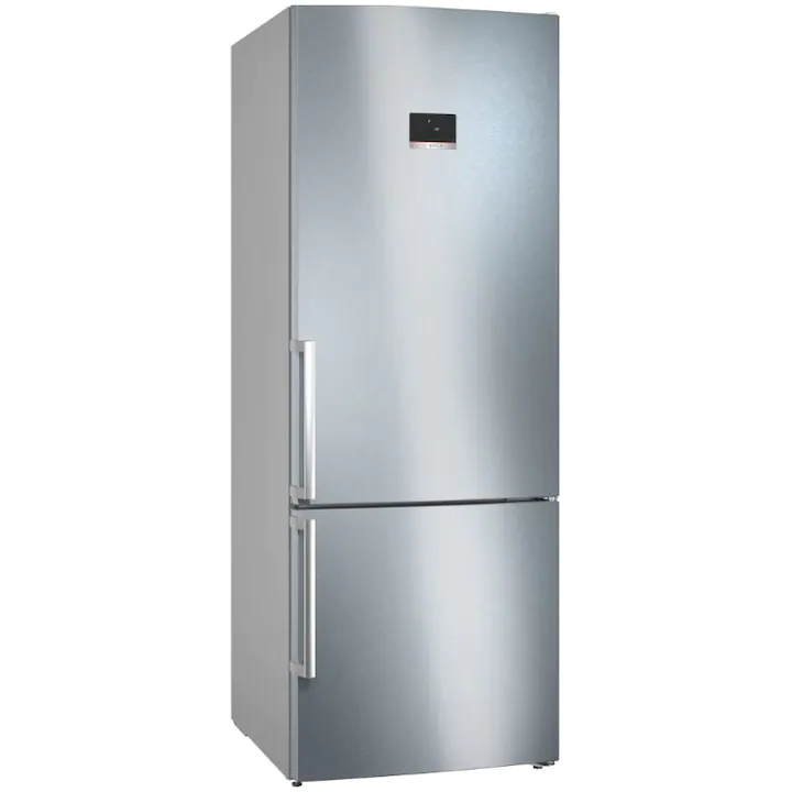 Combină frigorifică Bosch KGN56XIDR cu finisaj inox, congelator inferior și două uși