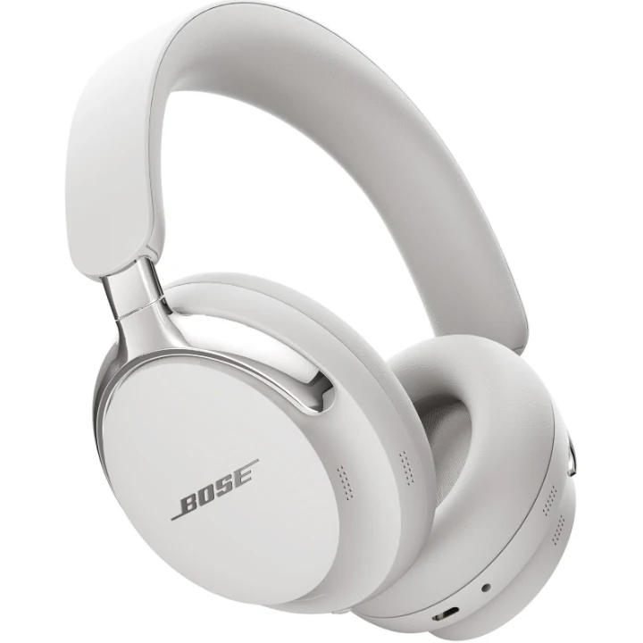Căști wireless over-ear Bose QuietComfort Ultra de generația a doua, în varianta albă