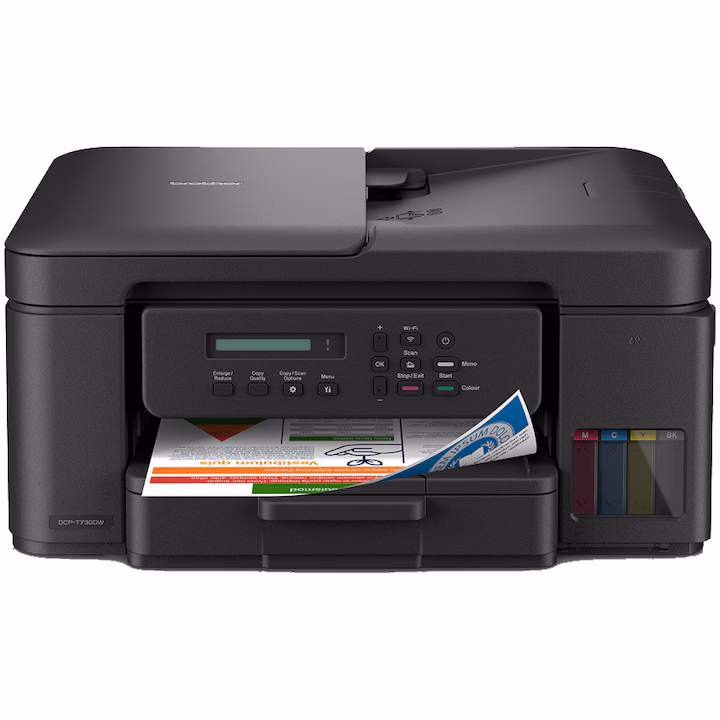 Multifuncțională Brother DCP-T730DW inkjet color CISS cu ADF, duplex automat și conectivitate wireless