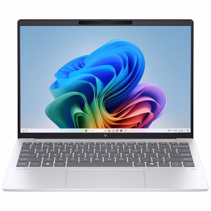 Laptop HP OmniBook 7 Aero 13-bg1009nn, Glacier Silver, cu ecran IPS de 13,3 inch