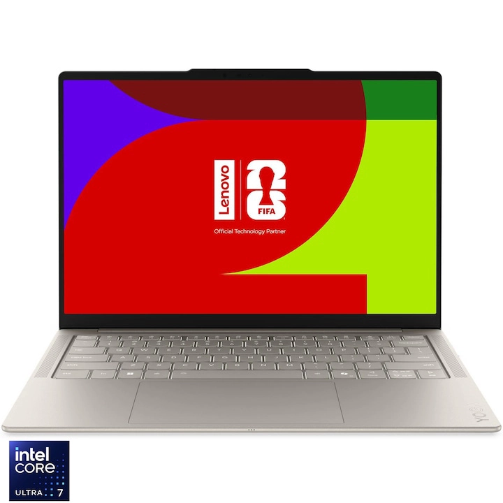 Laptop Lenovo Yoga Slim 7 14IPH11, Seashell, cu ecran OLED de 14 inch