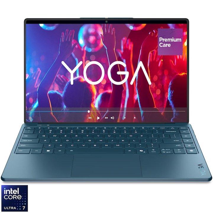 Laptop Lenovo Yoga Slim 9 14ILL10, Tidal Teal, cu ecran OLED 4K de 14 inch