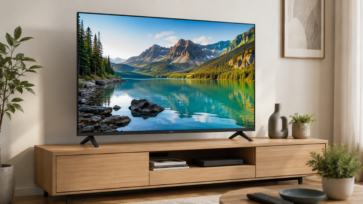 Televizor Philips 43PUS7000 LED 4K Ultra HD de 108 cm cu Titan OS, HDR10+ și Dolby Atmos, model 2025.
