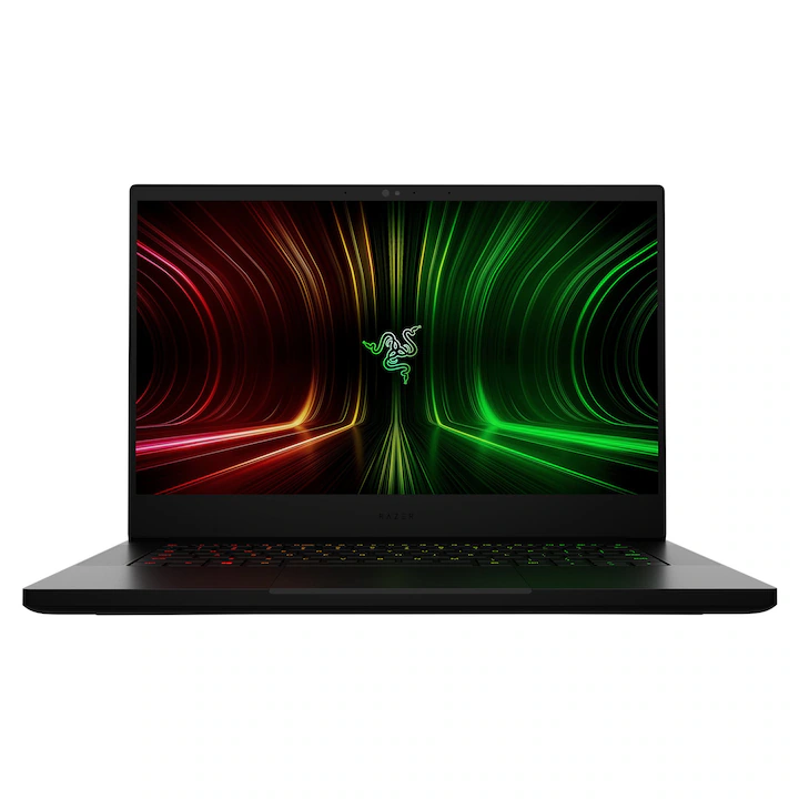 Laptop gaming Razer Blade 14 negru, cu ecran de 14 inci și șasiu compact din aluminiu
