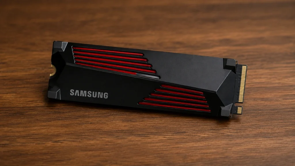 Samsung 990 PRO 1TB Heatsink pe masă