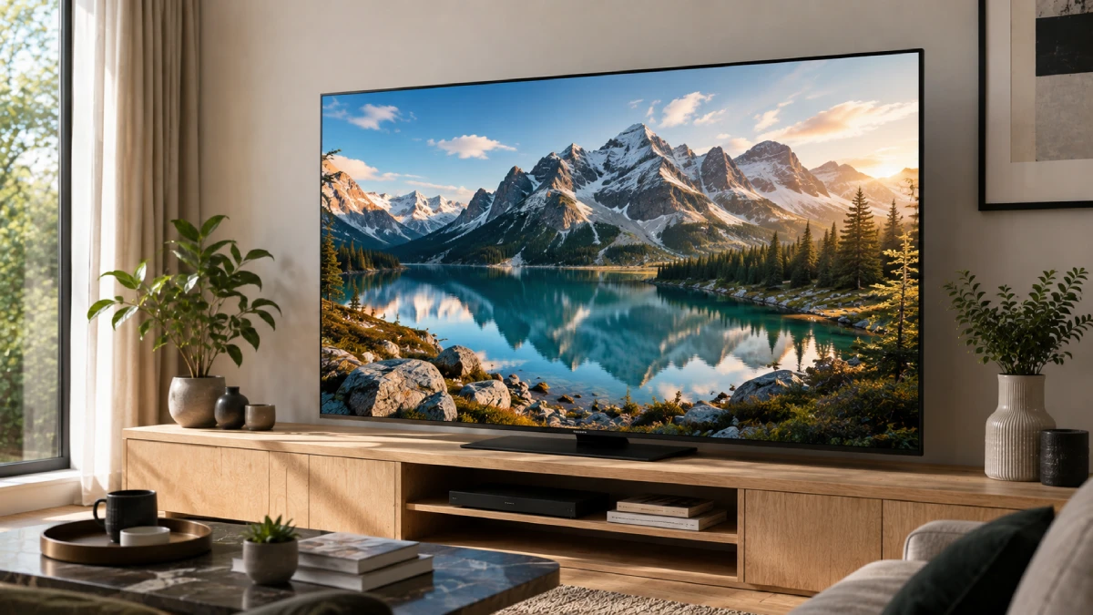 Televizor Sony BRAVIA 5 XR Mini LED 75XR55 de 189 cm într-un living mare