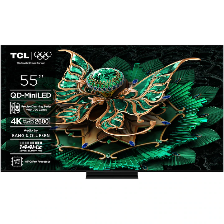 Televizor TCL QD-MiniLED 55C7K de 139 cm